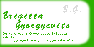 brigitta gyorgyevits business card